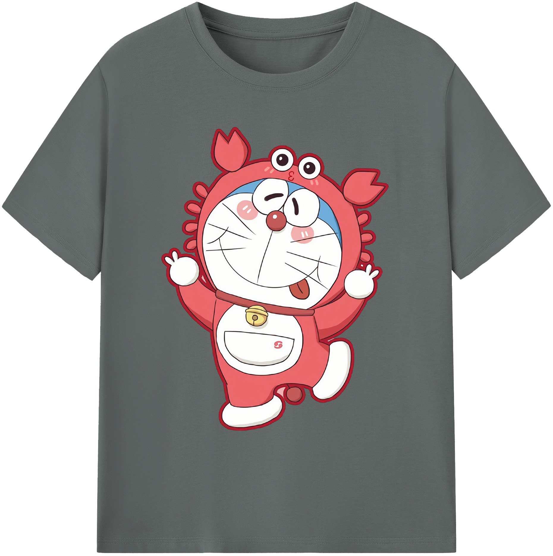 （画像用） ドラえもん Doraemon 綿100％ メンズ半袖Tシャツ｜肌触りやわらか＆通気性